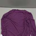 Avidlove Women Mesh Tops Rhinestone Tops Long Bell Sleeve Blouses Glitter Shirts Sexy Clubwear Outfits S-XXL (Large, Purple)