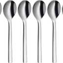 WMF Nuova Set of 6 Coffee Spoons 11 cm Cromargan Polished Stainless Steel Dishwasher Safe