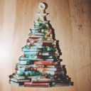 4 x Book Ornaments for Christmas Tree,Gift for Book Lovers, Readers, Librarian, Friends/Bookish Club Gifts for Women, Xmas Tree Decor 2025