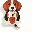 Dog Pendulum Wall Clock,Cute Swing Tail Beagle-styled Wall Clock Decorative for Living Room/Bedroom/Kid's Room/Kitchen,Large Unique Wood Silent wall clock,Gift For Boy,Girl,Friend,Family,Lover
