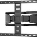 WALI Ultra Slim Full Motion TV Wall Mount Bracket for Most 43-90 Inch Flat Screen TVs, Swivel, Tilt & Extension TV Articulating Mount, Max Mounting Holes 600x400mm, Holds up to 132lbs(TTM-4), Black