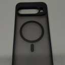 Wanme Magnetic Case for Google Pixel 10 Pro XL, Drop Protection Slim Translucent Matte Shockproof Anti-Fingerprint Phone Case for Google 10 Pro XL (Black)