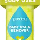 Puracy Stain Remover for Baby Clothes and Cloth Diapers, Newborn Baby Essentials Must Haves, Enzyme-Based Laundry Spray, Natural Spot and Odor Cleaner, 16 Oz
