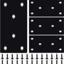 4PCS 3.94 x 1.97 inch Black Flat Mending Plate, Metal Bracket with Holes, Straight Steel Brace Fixing Joining Plate for Wood with 24PCS Screws