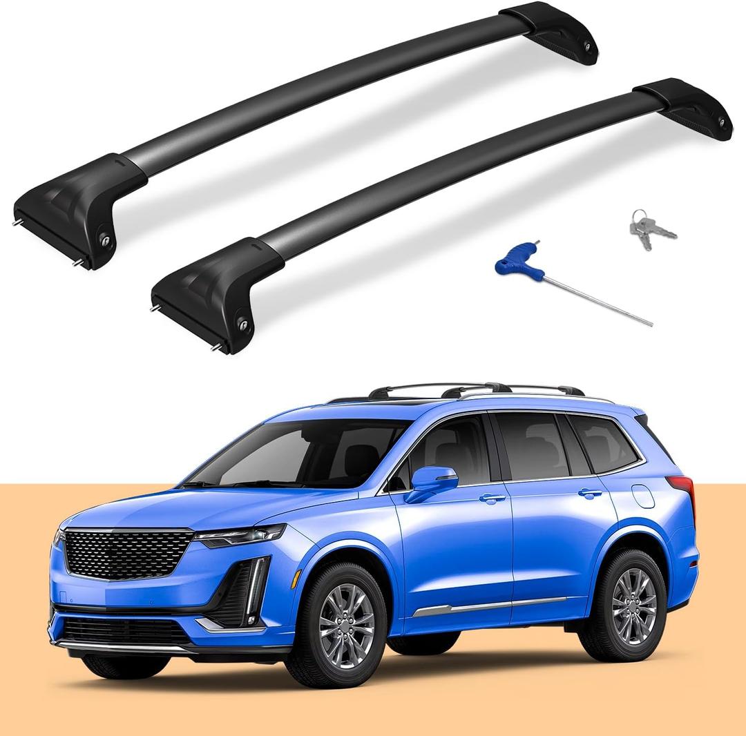 300lbs Lockable Roof Rack Cross Bars for Cadillac XT6 2020-2025 & Honda CRV CR-V & CRV Sport Hybrid 2023 2024 2025, Heavy Duty Aluminum Roof Rails Crossbar for Luggage Kayak Bike Snowboard