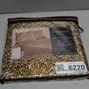 Juicy Couture Twin Size Satin Bed Sheet Set, Deep Pocket Twin Sheet Set with 1 Fitted Sheet, 1 Flat Sheet and 1 Pillowcase, Wrinkle Resistant and Anti Pilling Bed Sheets - Monica Leopard