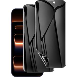 LYWHL 2 Pack for iPhone 17 Pro Max Privacy Screen Protector [Like Original Touch Sensitivity], Anti-Spy Private 17 Pro Max Film [Non-Glass], Case Friendly, Scratch-Resistant, Self-Healing