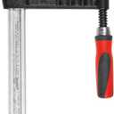 BESSEY TG5.512+2K Clamp, woodworking, F-style, 2K handle, replaceable pads, 5.5 In. x 12 In., 1320 lb