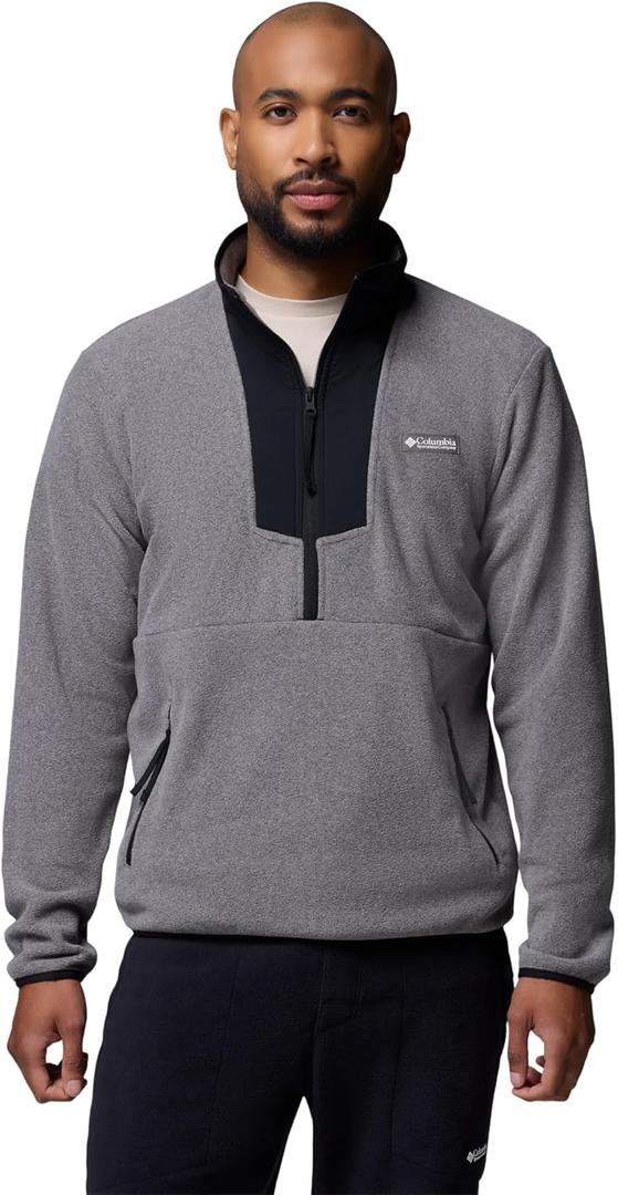 Columbia mens Sequoia Grove Half Zip Fleece (Gray, XXL)