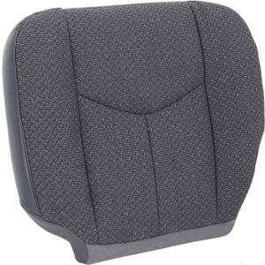 NLQR #69C Dark Gray Cloth Driver Side Bottom Replacement Seat Covers Compatible with Chevy Silverado 1500 2500 3500 1500HD 2500HD GMC Sierra 2003-2007 Seat Cushion Protector Cloth Cover
