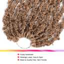 GUOHUI Super Light Butterfly Locs Crochet Hair 12 Inch 6 Packs Pre-Looped Soft Distressed Faux Locs Braids for Women Kids (12 Inch,27#)