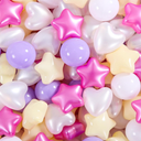 Star Ball Pit Balls for Toddlers- 200 Pcs Crush Proof Plastic Toy Balls for Toddler Ballpit, Ball Pits Play Tent, Baby Pool Water Toys, Christmas Party Decoration, Photo Props