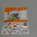 SWATOM 20PCS S Double Sided Mini Carabiner Clip Small Dual Wire Gate Carabiners Keychain Clasp Snap Hooks Tiny Key Clips EDC Accessories for Outdoor Camping Fishing Hiking (Mix Colors 10P)