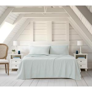 Linen Closet Luxury Cotton Blend 4-Piece Sheet Set, Full, Aqua