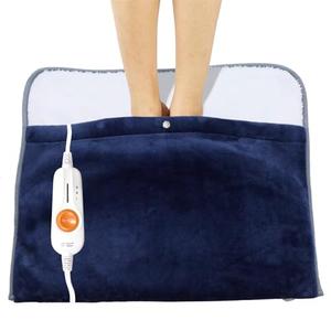 Gintao Electric Heated Foot Warmers,22"×20" Foot Heating Pad Electric for Men and Women with Fast Heating Technology,Heating Pad Feet Warmer Auto Shut Off with 3 Temperature Setting,Navy Blue