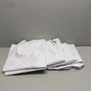 BONZER 100% Blackout Curtains 84 inches Long - 4 Panels Full Light Blocking White Window Drapes for Bedroom, Total Privacy Grommet Room Darkening Curtain with Black Backing for Living Room, Patio Door