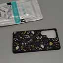 Unov Case Compatible with Galaxy S25 Ultra 5G with Floral Golden Garden Flower Girly Embossed Pattern Design Slim Protective Soft TPU Bumper Back Cover