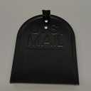 Moxweyeni 6 1/4 Inch (W) by 8 Inch (H) Mailbox Door Replacement for Brick Mailbox Door, Fix for Rusted Standard Mail Box, Metal Mail Box Snap-in Replacement Parts, Postbox Insert Repair Kit Black