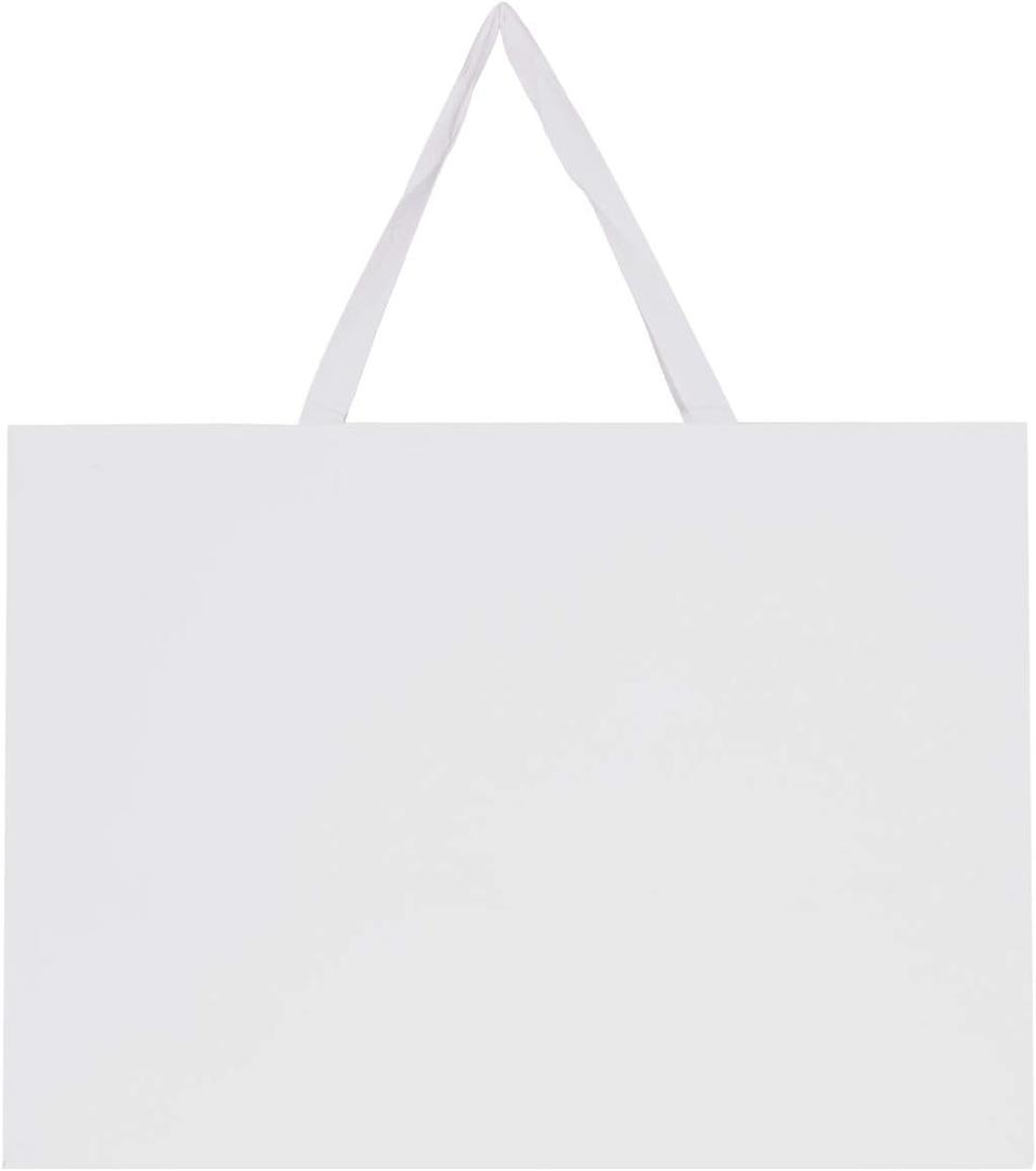 6pcs 21.7x6.1x15.7" (4) Extra Large Size, White Paper Bags, Giant Jumbo Huge XL Thick Sturdy Durable Gift bags