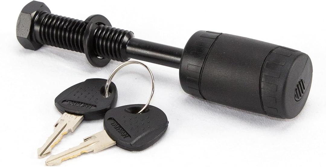 Heininger Black 5/8" Diameter Pin 6001 Advantage Threaded Receiver Trailer Hitch Lock Designed Products