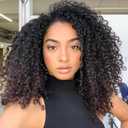 Xtrend Pre Looped Brazilian Afro Kinky Crochet Hair Black Braiding Hair 10Inch 8 Packs Micro Curly Braiding Hair Extensions Deep Wave Synthetic Mini Passion Twist Hair For Boho (30Strands/Pack1B#)