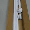 Tension Rod for Windows 31-50Inch White Curtain Rods no Drilling Adjustable Curtain Rod Long Tension Rods for Windows,Closets,Doorway