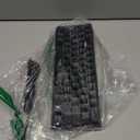 Newmen GM611 Mechanical Keyboard,Rainbow LED Backlit Gaming Wired Keyboards Compact Mini 61 Keys Portable 60 Percent Mechanical Keyboard with Black Keycaps,for Windows Laptop PC Linear Red Switches