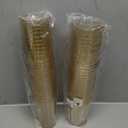 I00000 50 Pack 14 oz Gold Plastic Cups, Disposable Tumblers Gold Glitter Plastic Cups, Disposable Wine Glasses Cocktail Glasses Perfect for Wedding, Mother's Day, Thanksgiving, Christmas Parties