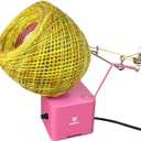 MasBros Ultra Large Capacity Electric Yarn Ball Winder Center Pull Yarn Balls Spinner Winds up to one lb Works with Power Bank, Pink
