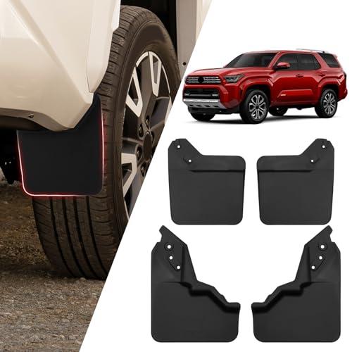 FormiPow Mud Flaps Splash Guards for 2025 2026 Toyota 4Runner (Not Fit for TRD Pro, Trailhunter), TPE Normal Width, Protects Against Mud, Rocks, and Debris, Front & Rear Fender Liner (4PCS)