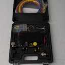 Lichamp HVAC Gauges with Hoses, AC Manifold Gauge Set R134A R410A R404A R22 Refrigerant Gauges