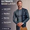 Thermajohn Long Johns Thermal Underwear for Men Fleece Lined Base Layer Set for Cold Weather (Medium, Black)