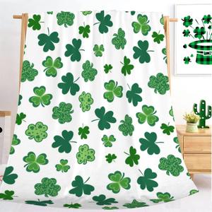 Luxury St. Patrick's Day Blankets,Fuzzy Warm and Cozy Throw Blanket for Couch,Seasonal Spring Holiday Blanket for Couch Bed Living Room 40"x30"