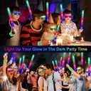 OLUPP 150 PCS Glow in the Dark Party Supplies, 16 Foam Sticks, 16 LED Glasses, 100 Glow Sticks and 18 Finger Lights for Neon Party, Wedding, Birthday, Concert, New Year, Carnivals, Raves