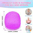 Squishy Fidget Toys Stress for Kids and Adults, Super Solid Squeeze Ball,Sensory for Stress Relief, Birthday, Easter Basket Stuffers and Party Favors (Purple)