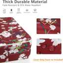 Porch Shield Patio Chair Seat Cushion Covers Set 4, Outdoor Waterproof Fade Resistant Cushion Slipcovers, Replacement Covers Only, 23 x 23 x 4 Inch