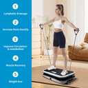 Professional Linear Vertical Vibration Plate - 50-60Hz Whole Body Platform for Bone Strength & Lymphatic Drainage, 3mm Amplitude for Muscle Recovery & Skeletal Health, 330lbs Capacity