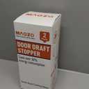 MAGZO Door Draft Stopper, 36 Inch x 2pcs Under Door Draft Blocker Noise Stopper, Weighted Wind Blocker Draft Guard for Bottom of Door, Gray