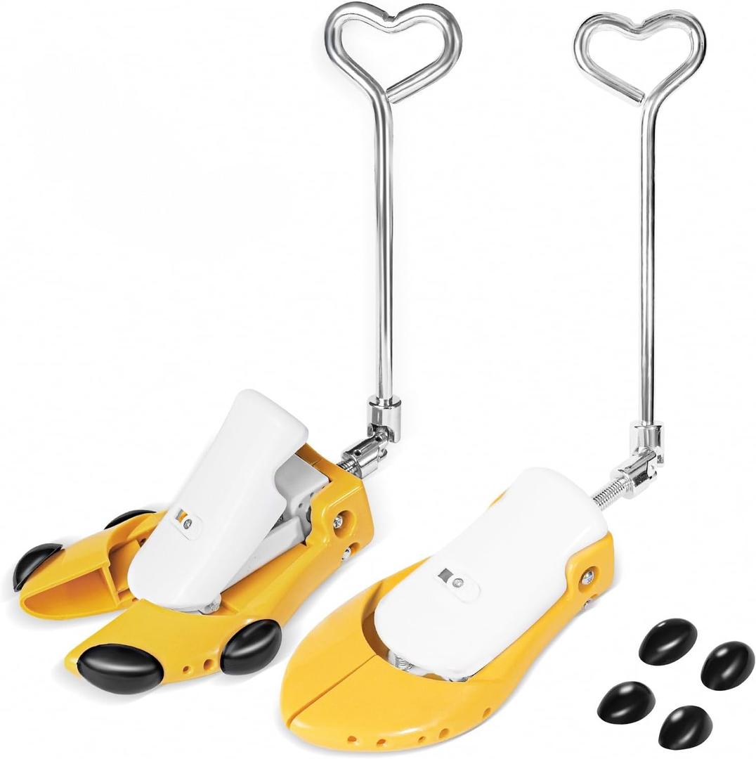 Boot Stretcher,women men Boot Stretchers for Cowboy Boots, leather Shoe Stretcher Wide Feet 7-13 (Yellow)