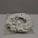Flocked Christmas Wreath, Artificial White Pine, Holiday Door Decor