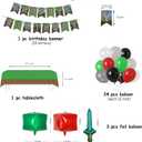 Birthday party decorations, Party Decorations 78 pieces, Party Banner, Balloons - Backdrop, Table Cover, Cake Toppers, Cupcake Toppers and More Transform Your Party with Colorful Birthday Party Decor