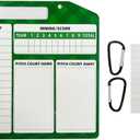 Baseball Coaching Board Double Sided Baseball Lineups Board Dry Erases Baseball Clipboard Coaching Accessories Enduring