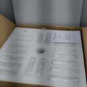 CLAIRDAI 20.7" Gold Crystal Caged Fandelier Ceiling Fan with Lights, Flush Mount Chandelier Ceiling Fan with Remote, Reversible 6-Speed, 6 x E12 Bulbs Not Included