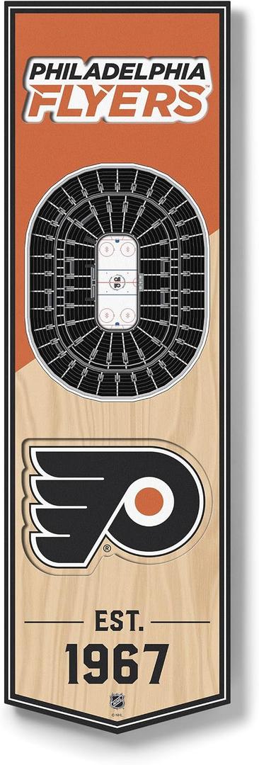YouTheFan NHL 3D Stadium 6x19 Banner