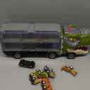 JOYIN 13 in 1 Dinosaur Toys for Kids 3-5, Dinosaur Truck with 12 Pull Back Cars, Birthday Gifts Toys for 3 4 5+ Year Old Boy, Transport Carrier Truck for Toddlers, Easter Kids Gifts