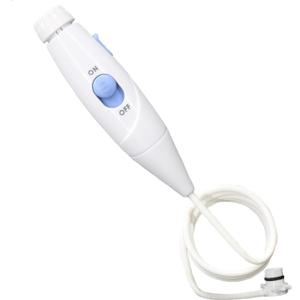 Replacement Hose and Handle Parts Compatible with Waterpik Water Flosser WP-100 WP-300 WP-600 WP-900 Series Oral Irrigator Series Oral Irrigator, Plastic Handle(slide Button) (Blue)