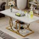 Gift Go Rustic Coffe Table With Storage modern 3 Tier Center Living Room Table