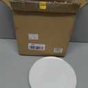 BTaT- White Dessert Plates with Gold Rim, Set of 6, 8" Round, Porcelain, Elegant Style, Dinner Plates