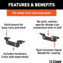 Curt 16411 Custom 5th Wheel Bracket Kit