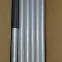 11 Gauge Flag Pole Kit with Solar Light for Outside House, 120 MPH Flagpole Hardware 25FT Silver Metal for In Ground Use, 2.3 mm Thickness, with Flag